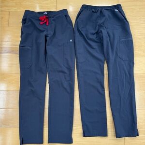 Figs grey straight leg scrub pants
